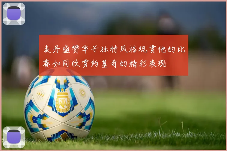 麦丹盛赞华子独特风格观赏他的比赛如同欣赏约基奇的精彩表现